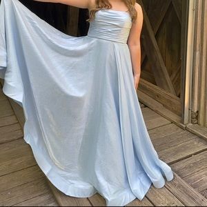 Light blue prom dress